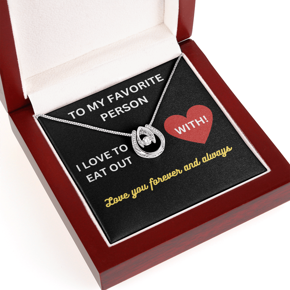 Love - My favorite person - Lucky In Love Necklace