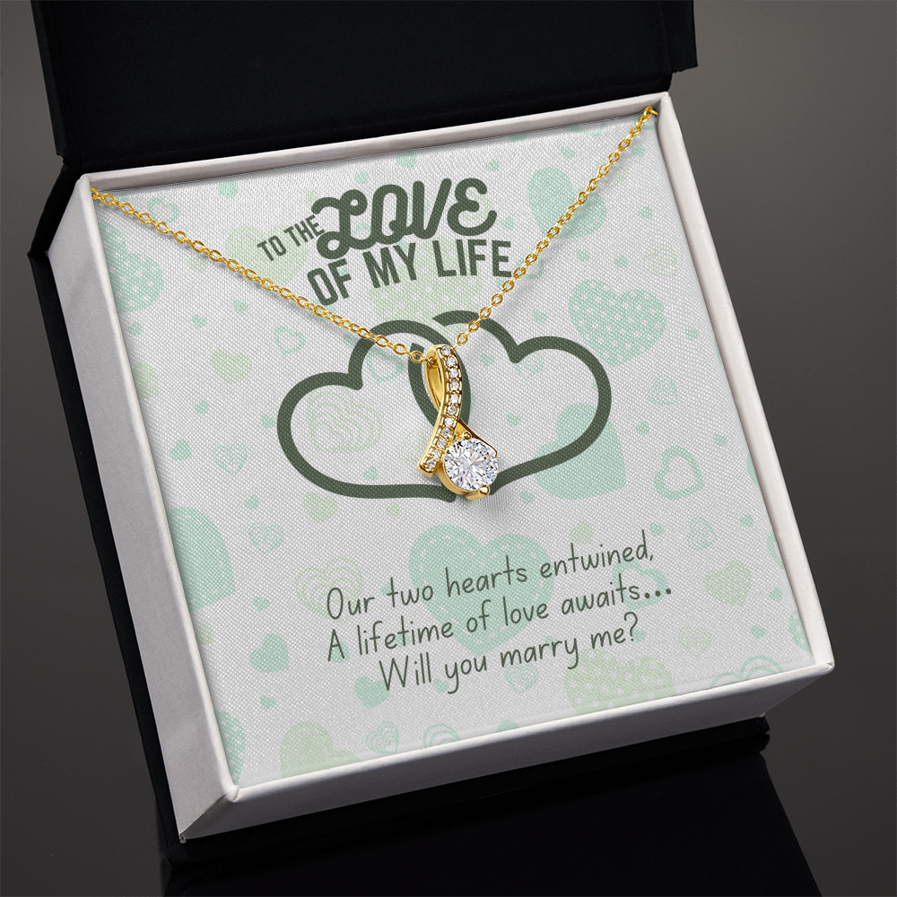 To the love of my life - Our two hearts - Alluring Beauty Necklace