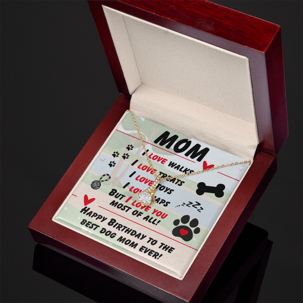 Mom - I love walks - Alluring Beauty Necklace