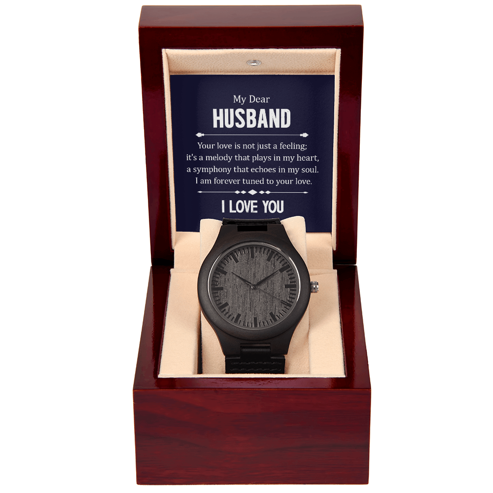 To Husband - My dear husband - Wooden Watch