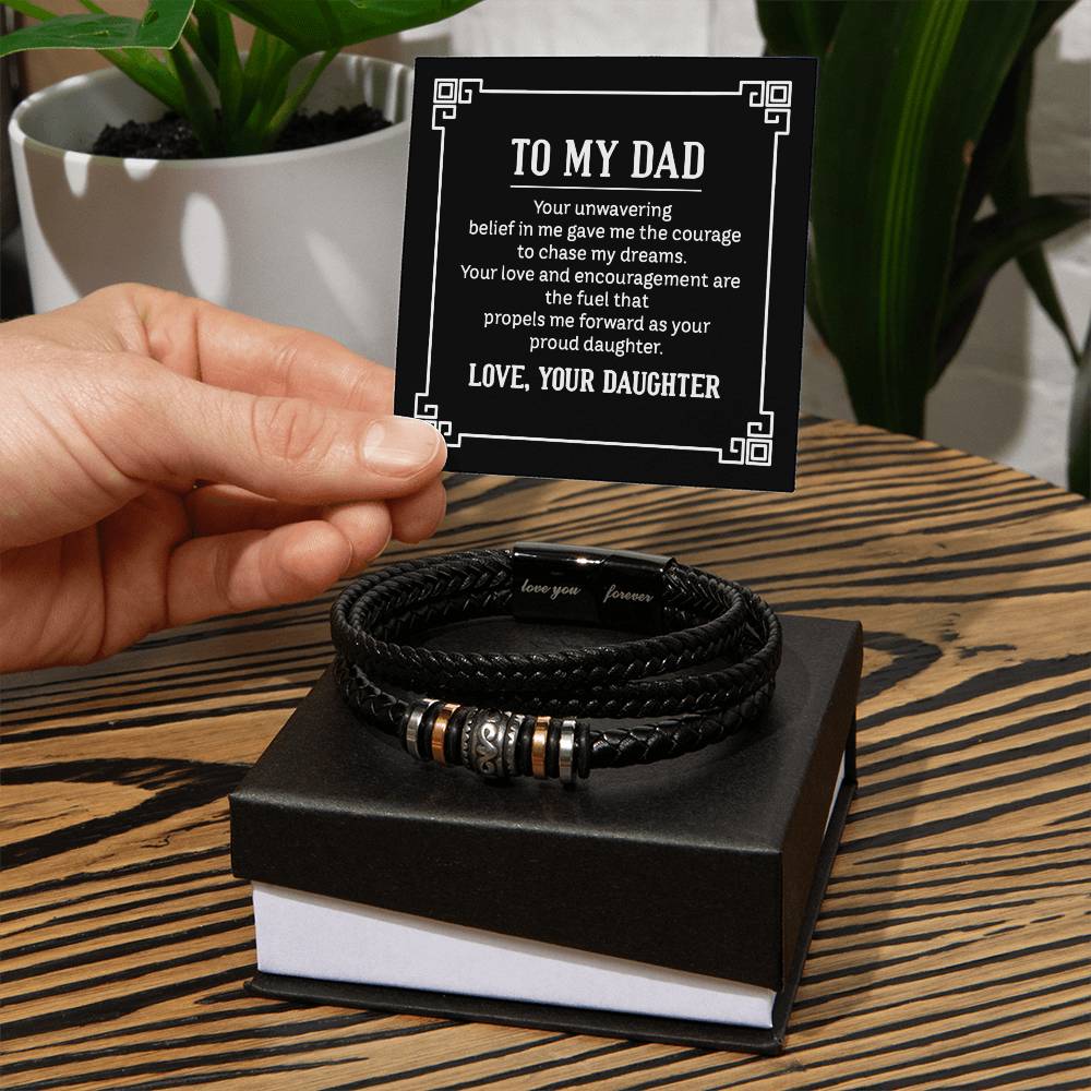 To Dad - To my dad. Your - Love You Forever Bracelet