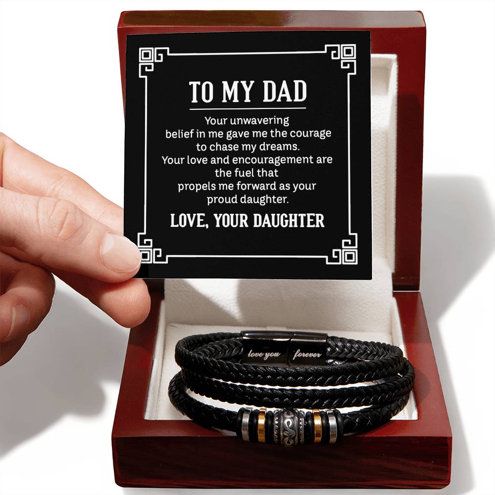 To Dad - To my dad. Your - Love You Forever Bracelet