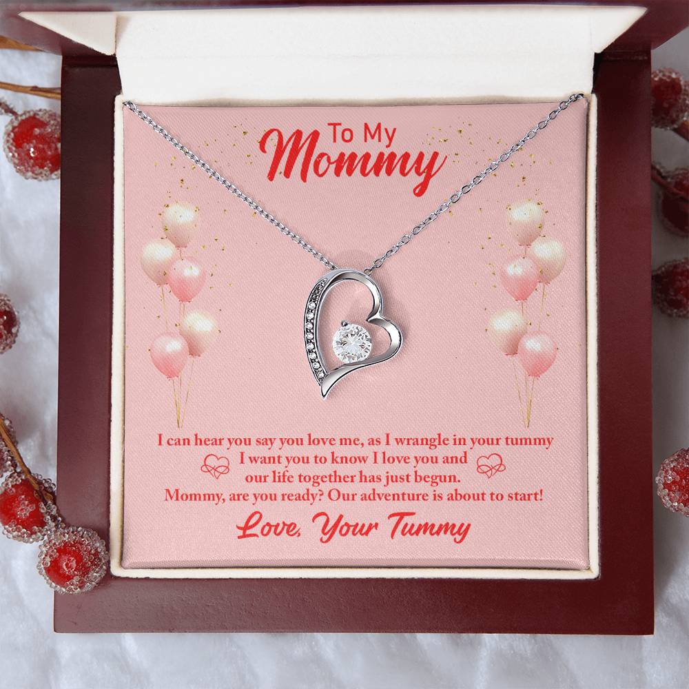 To Mom - I can hear - Forever Love Necklace