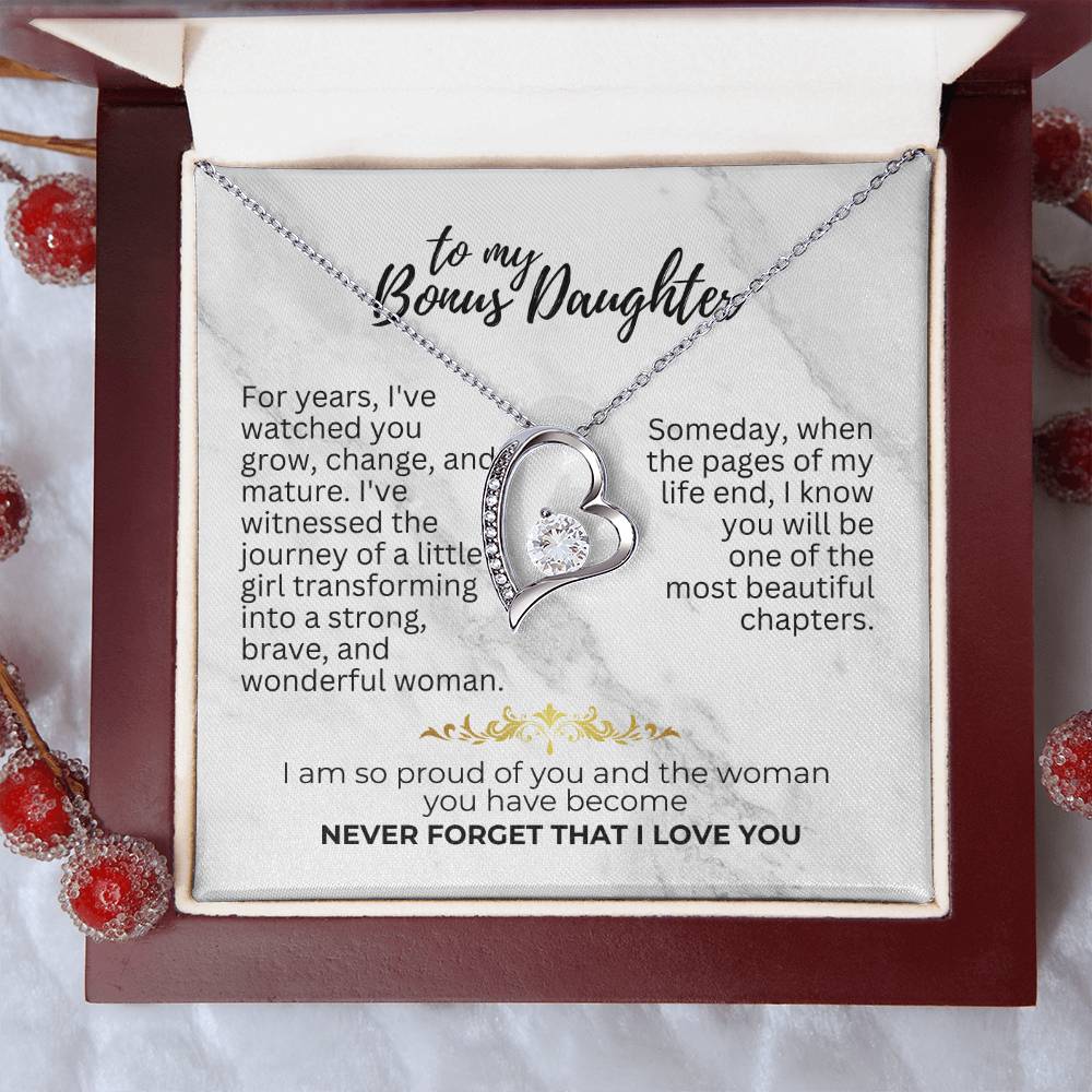 To Bonus Daughter - For years - Forever Love Necklace