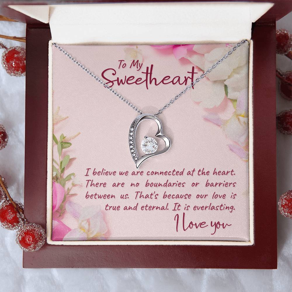 To Sweetheart - I believe we are - Forever Love Necklace