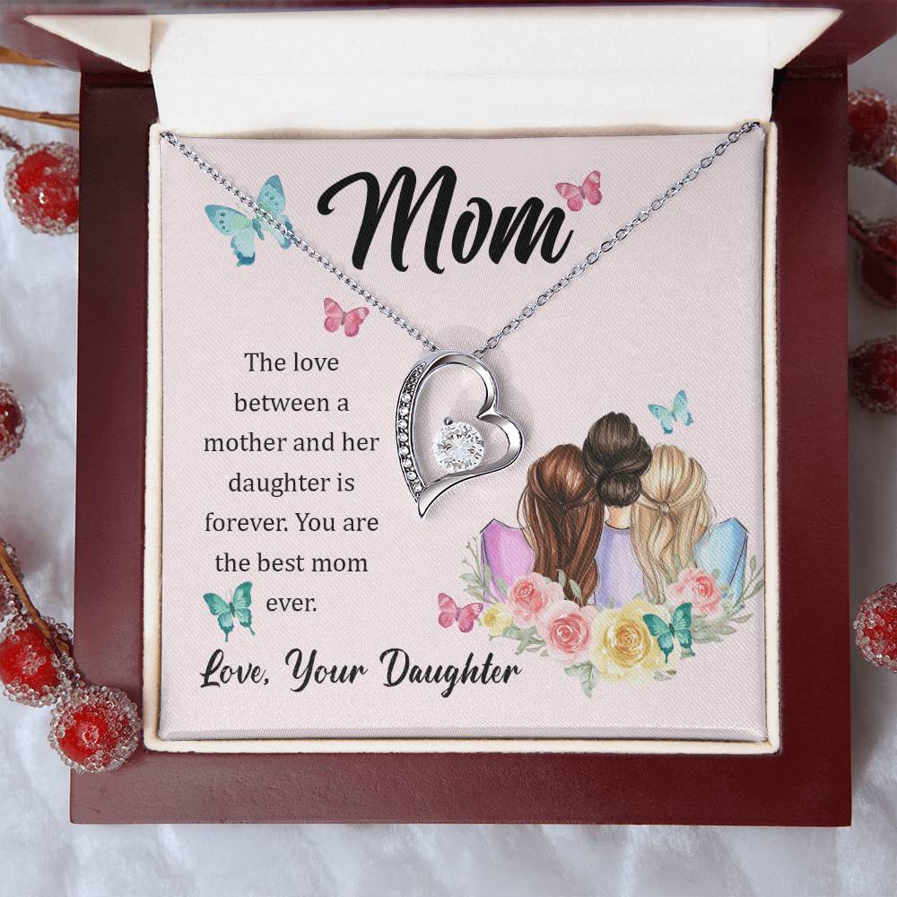 To Mom - The love between - Forever Love Necklace