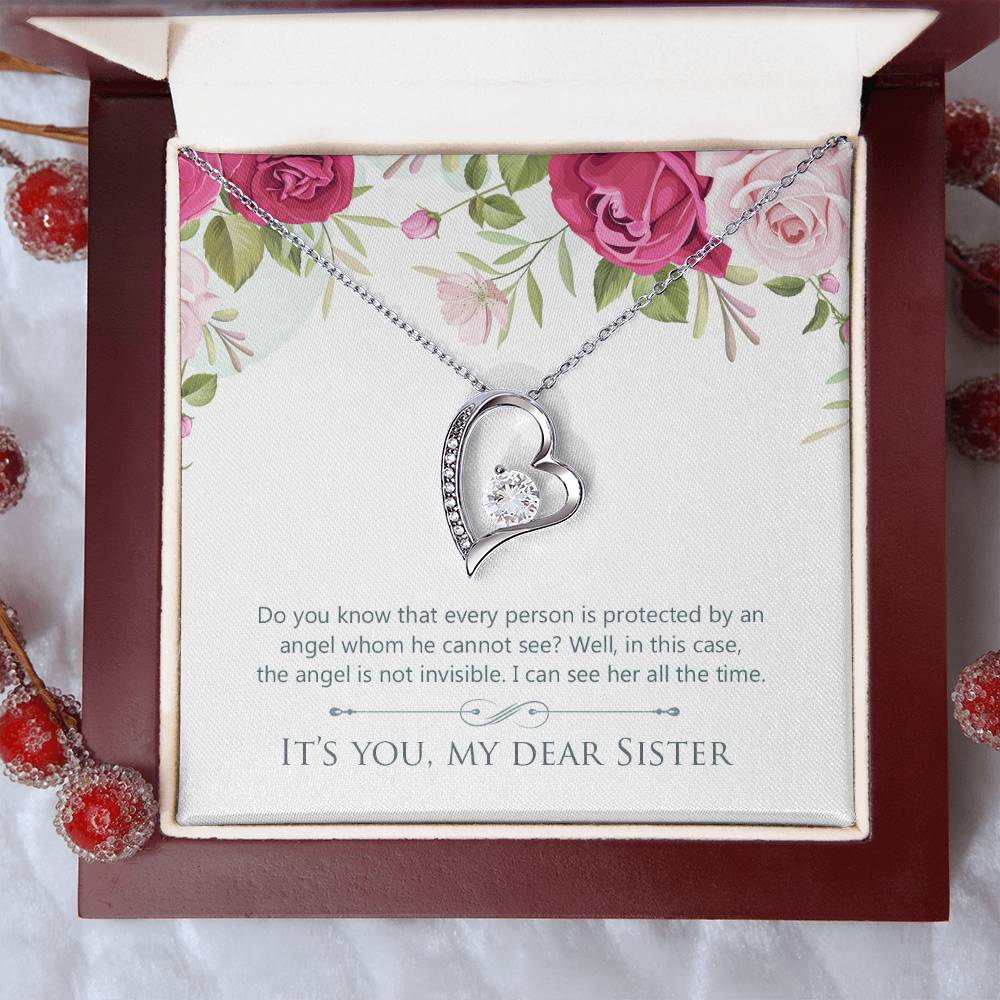 To Sister - Do you know - Forever Love Necklace