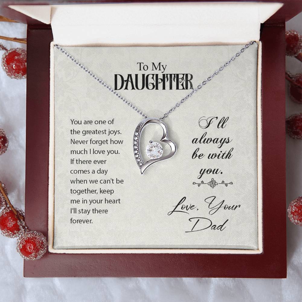 To Daughter - You are one - Forever Love Necklace