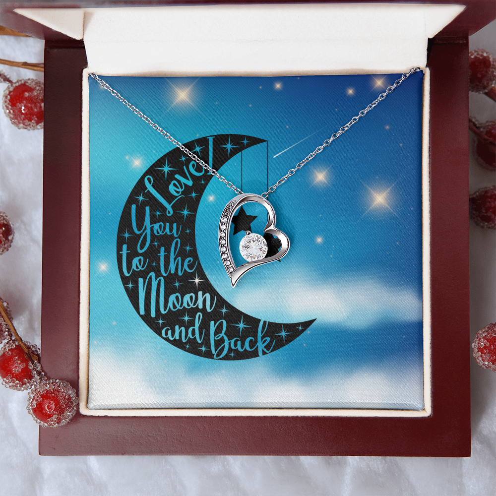 Love - To the moon and back - Forever Love Necklace