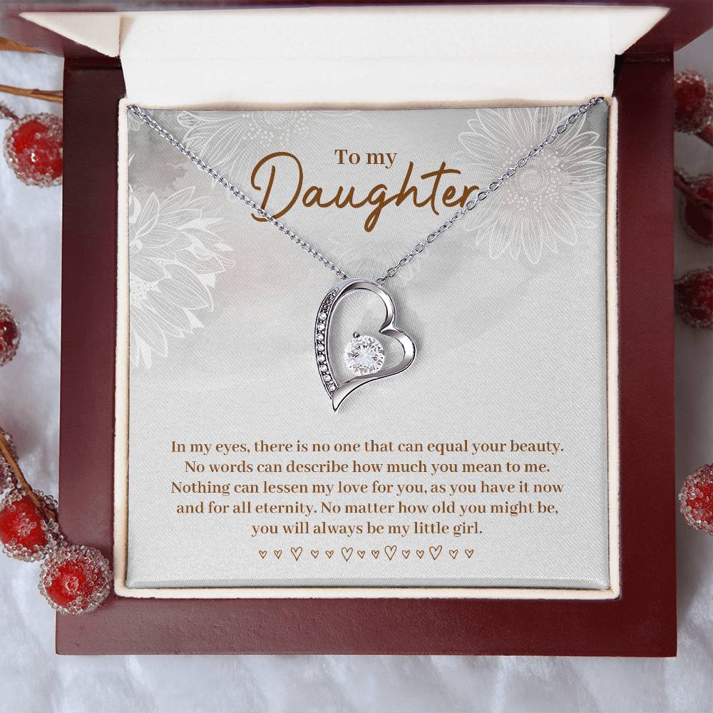 To Daughter - In my eyes - Forever Love Necklace