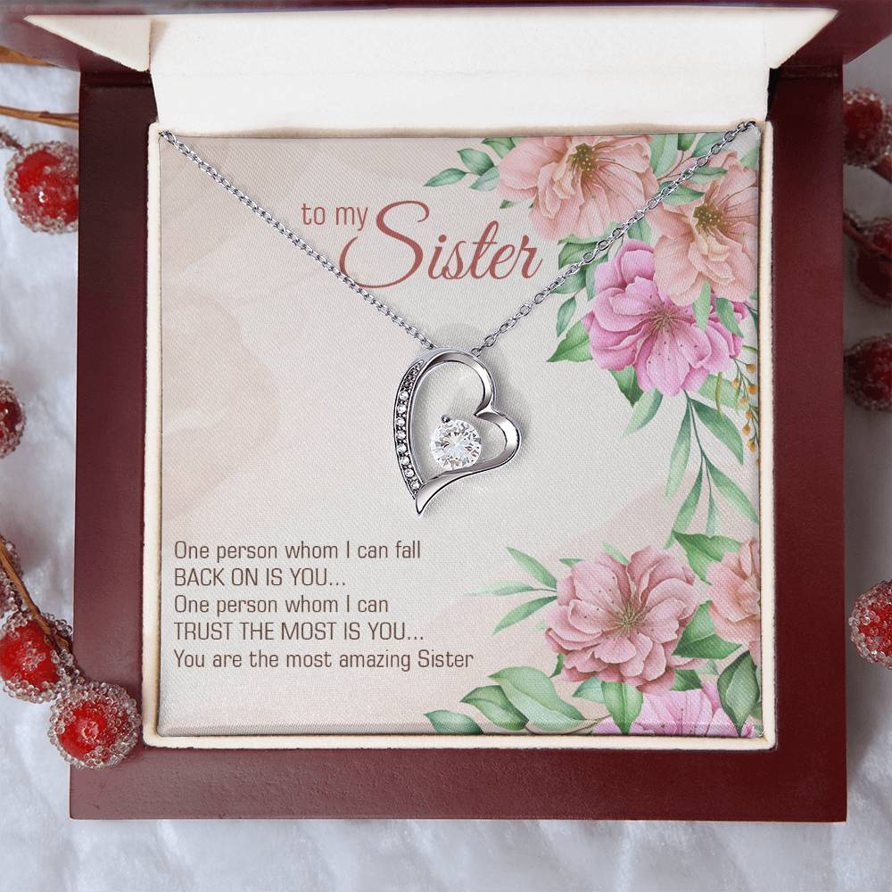 To Sister - One person - Forever Love Necklace