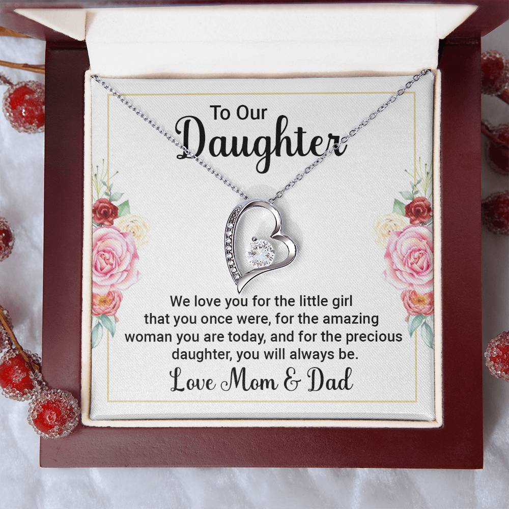 To Daughter - We love you - Forever Love Necklace