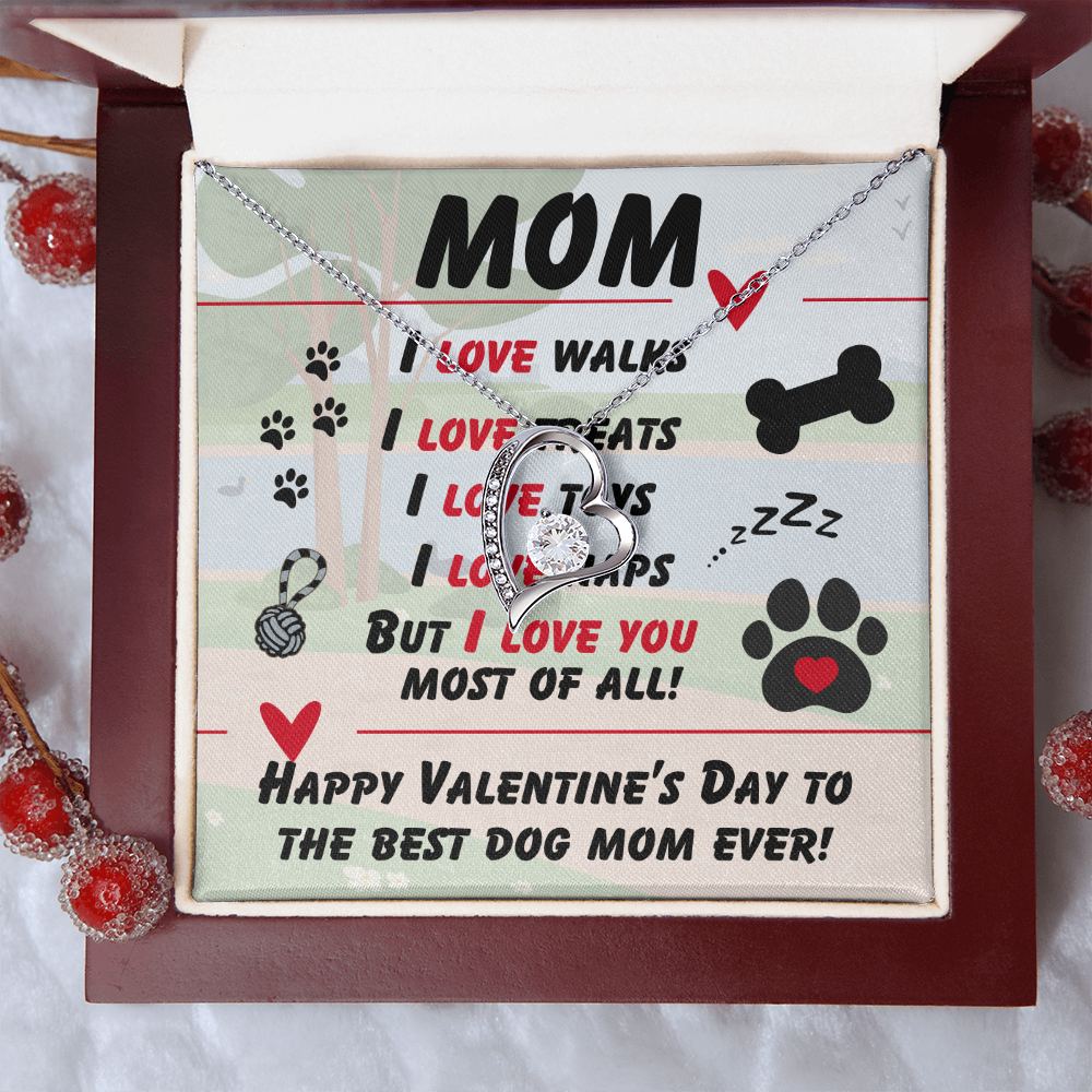 Mom - I love walks - Forever Love Necklace