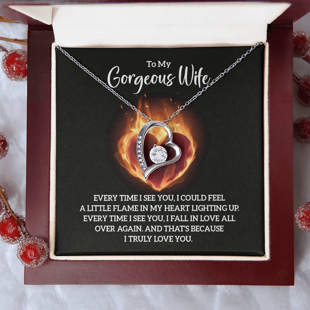 To Wife - Every time I see you - Forever Love Necklace