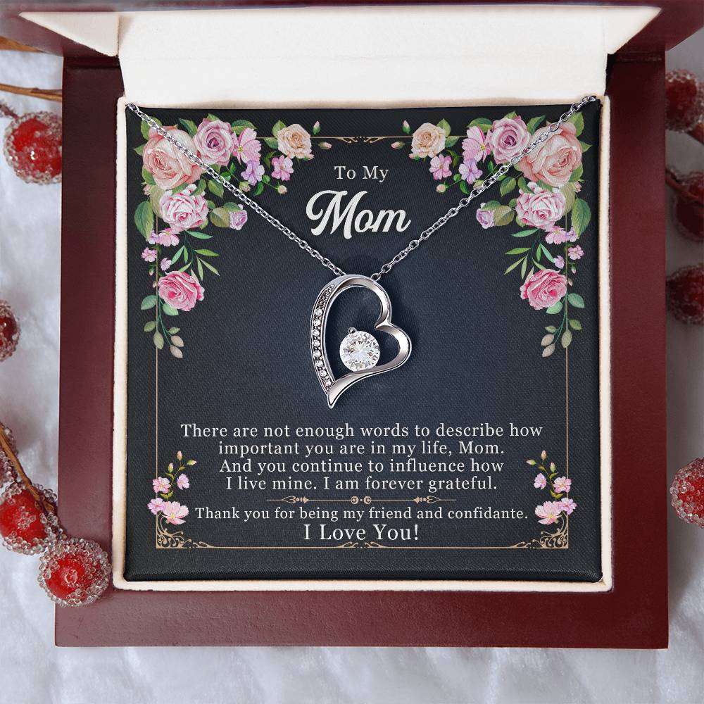 To Mom - There are not enough - Forever Love Necklace