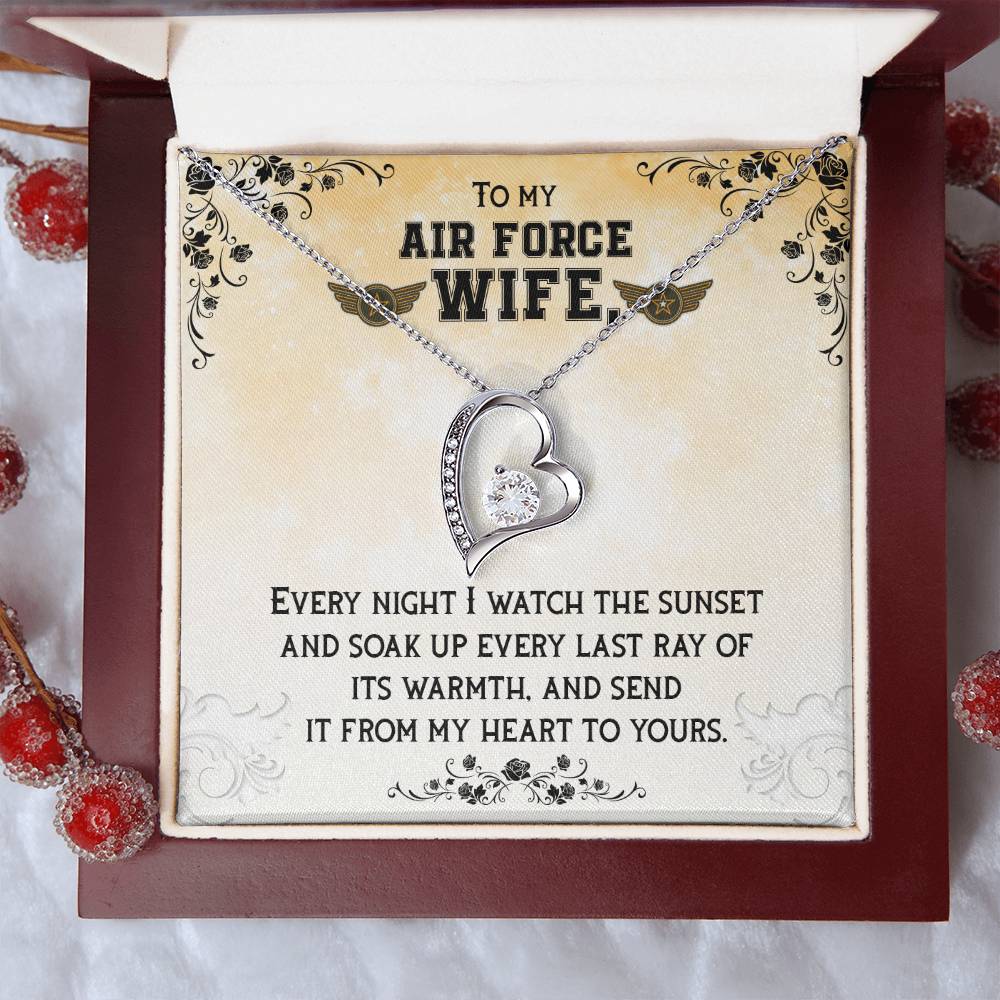 To Air Force Wife - Every night - Forever Love Necklace