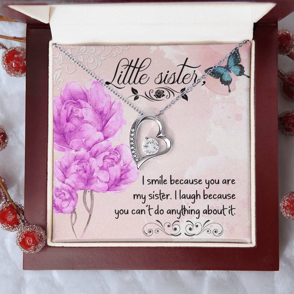 To Sister - I smile - Forever Love Necklace