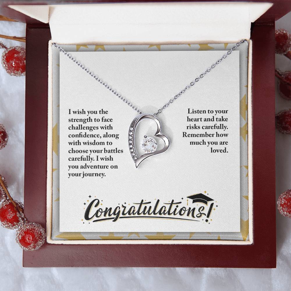 Graduation - I wish you the strength - Forever Love Necklace