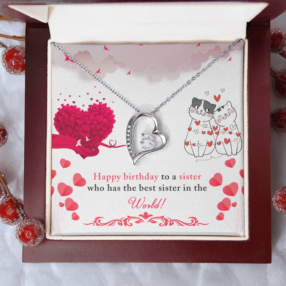 Birthday - To a sister - Forever Love Necklace