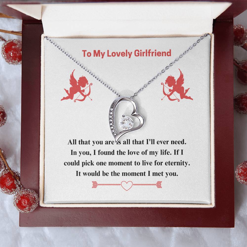 To Girlfriend - If I could - Forever Love Necklace