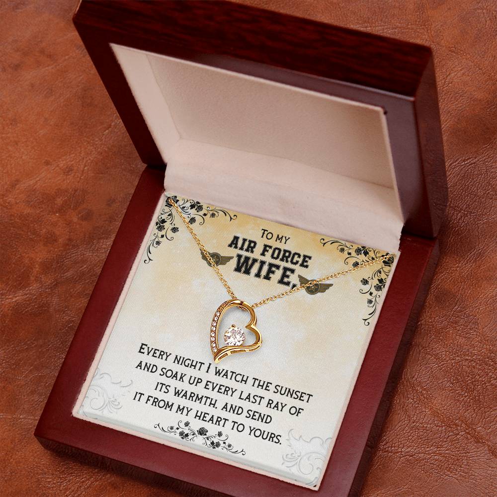 To Air Force Wife - Every night - Forever Love Necklace