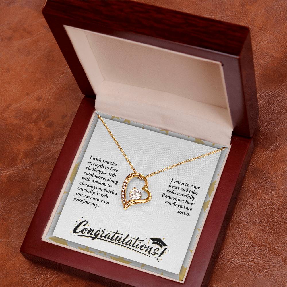 Graduation - I wish you the strength - Forever Love Necklace