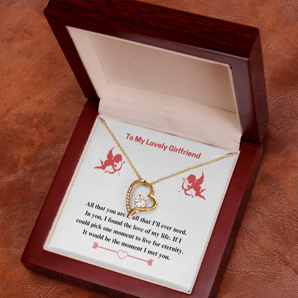 To Girlfriend - If I could - Forever Love Necklace