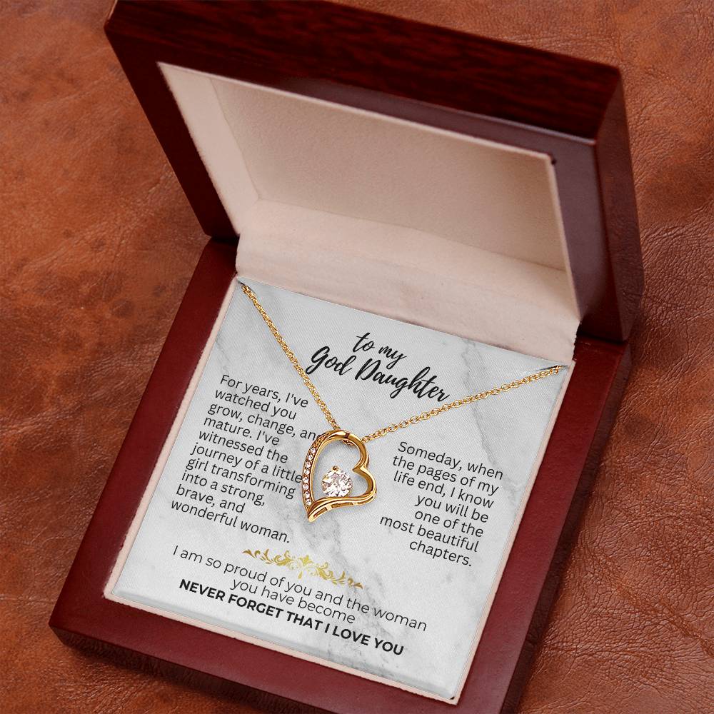 To God Daughter - For years - Forever Love Necklace