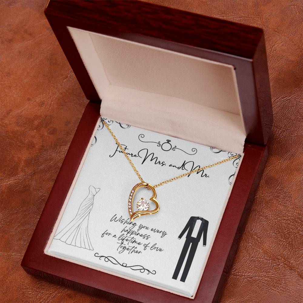 To Future Couple - Wishing you every happiness - Forever Love Necklace