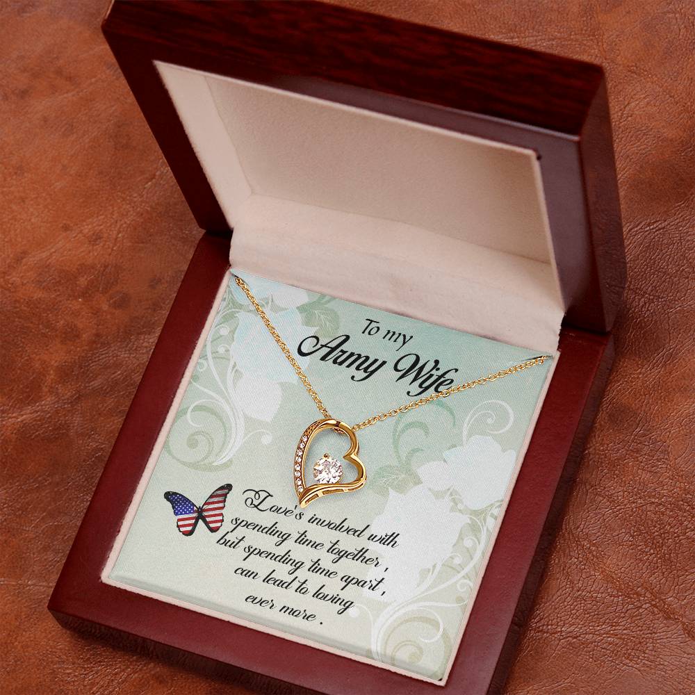 To Army Wife - Love's involved - Forever Love Necklace