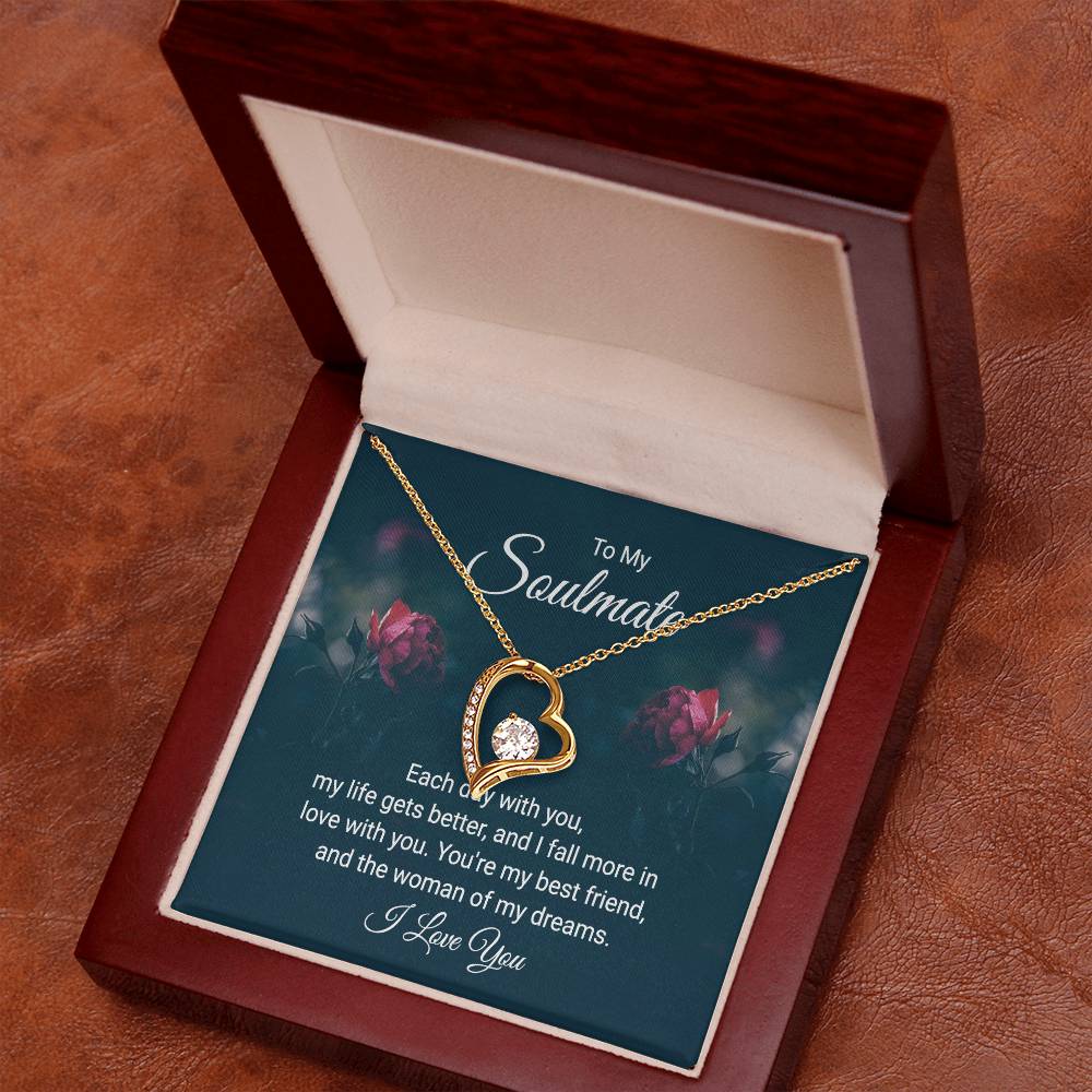 To Soulmate - Each day with you - Forever Love Necklace