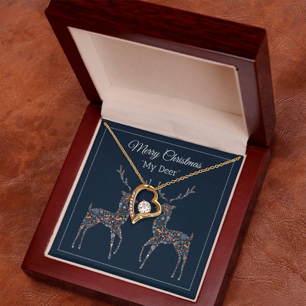 My Deer - Merry Christmas - Forever Love Necklace