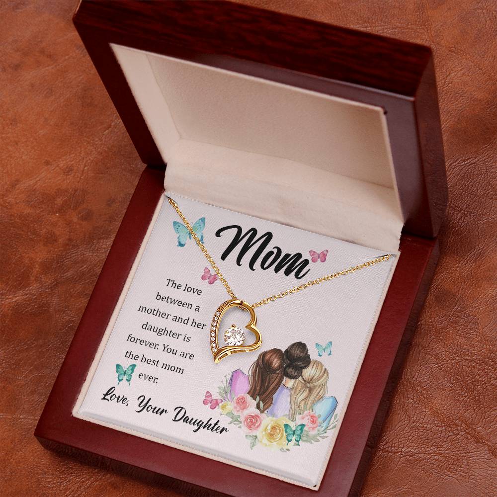 To Mom - The love between - Forever Love Necklace