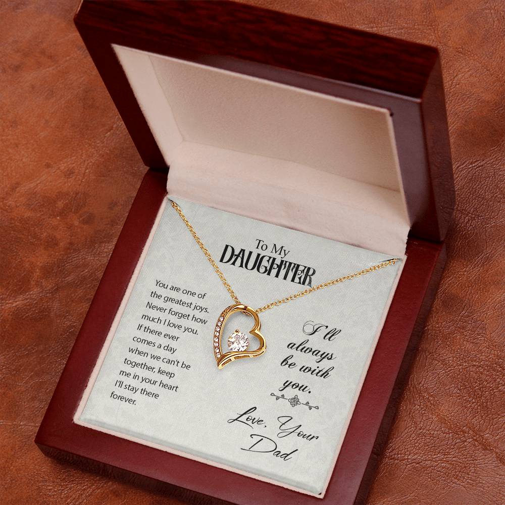 To Daughter - You are one - Forever Love Necklace