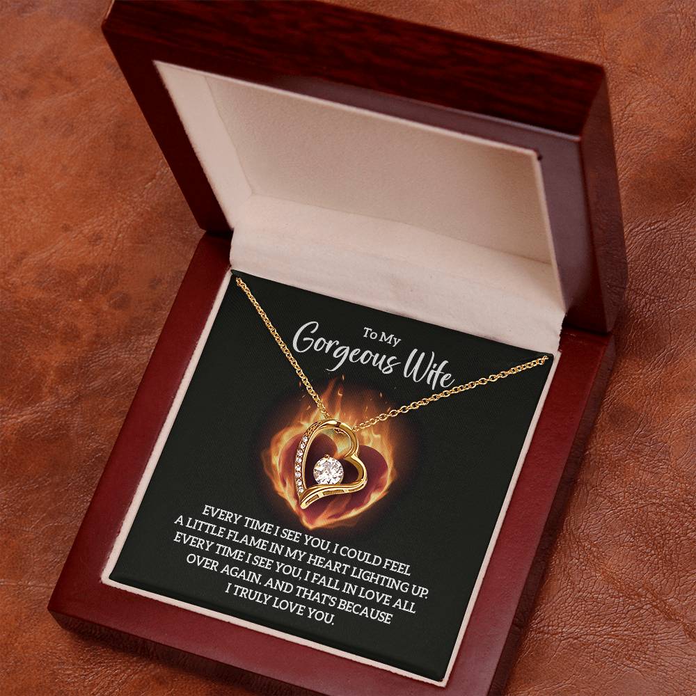 To Wife - Every time I see you - Forever Love Necklace