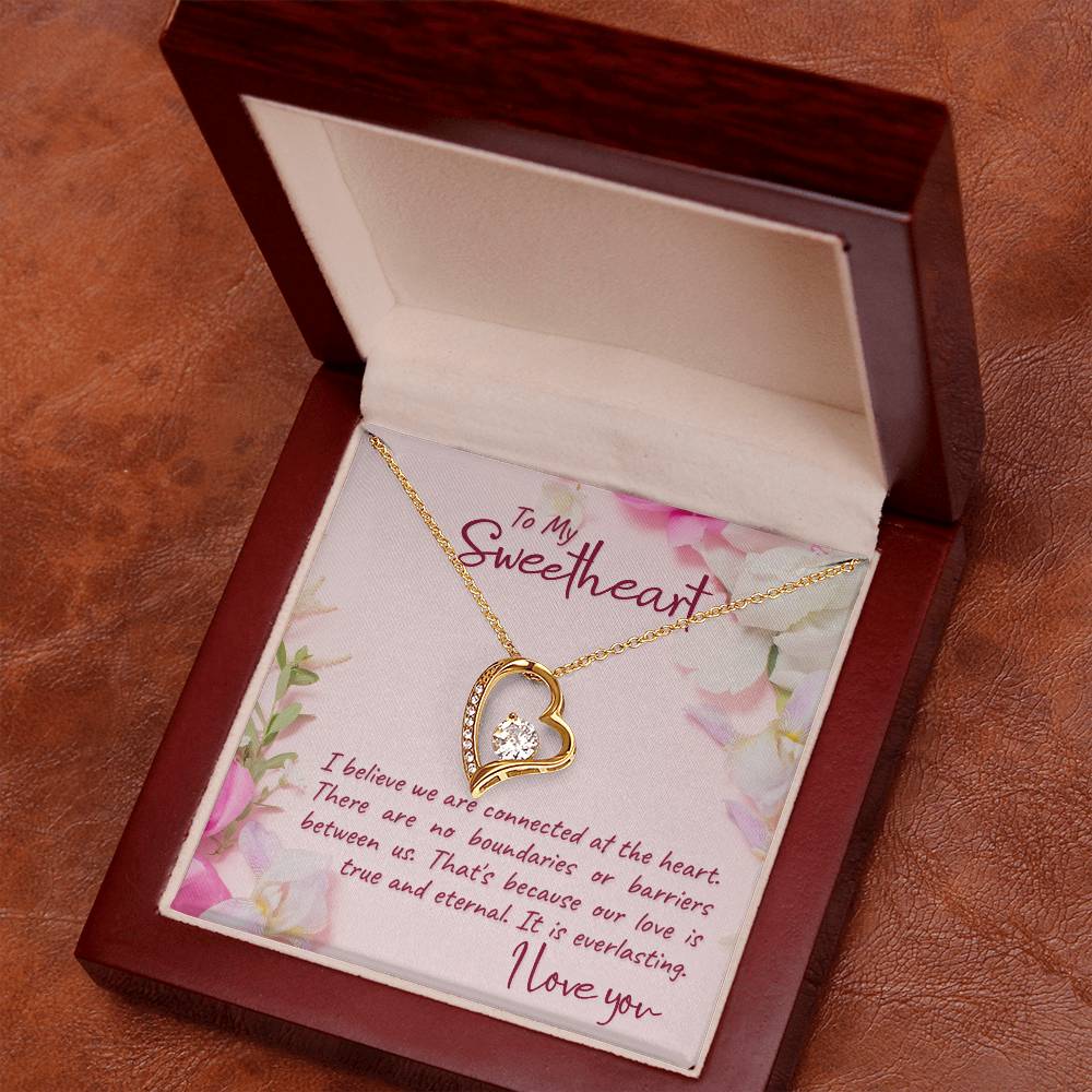 To Sweetheart - I believe we are - Forever Love Necklace