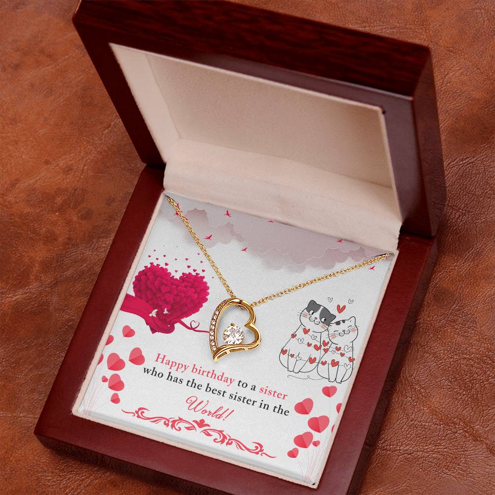 Birthday - To a sister - Forever Love Necklace