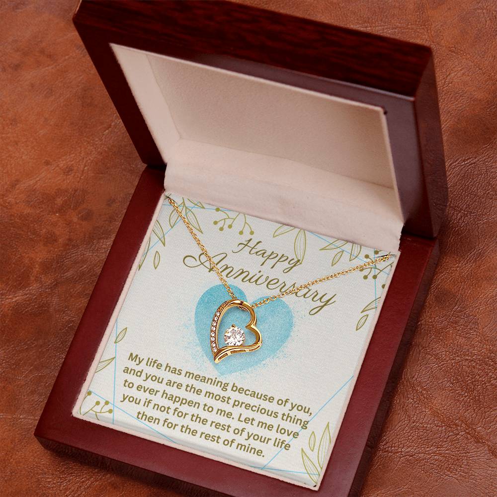 Anniversary - My life has meaning - Forever Love Necklace