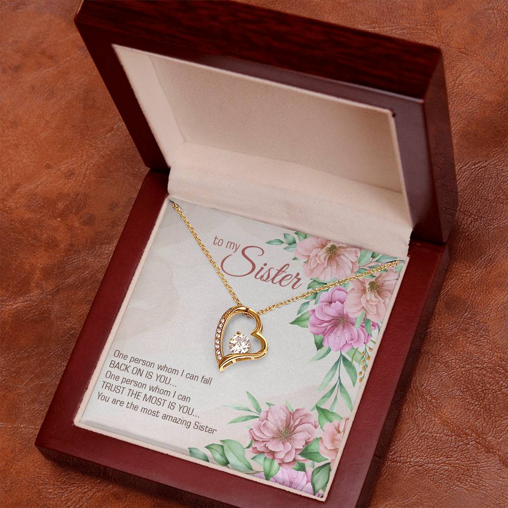 To Sister - One person - Forever Love Necklace