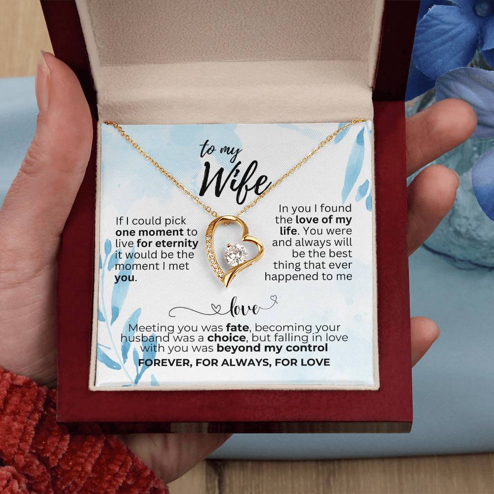 To Wife - If I could pick - Forever Love Necklace