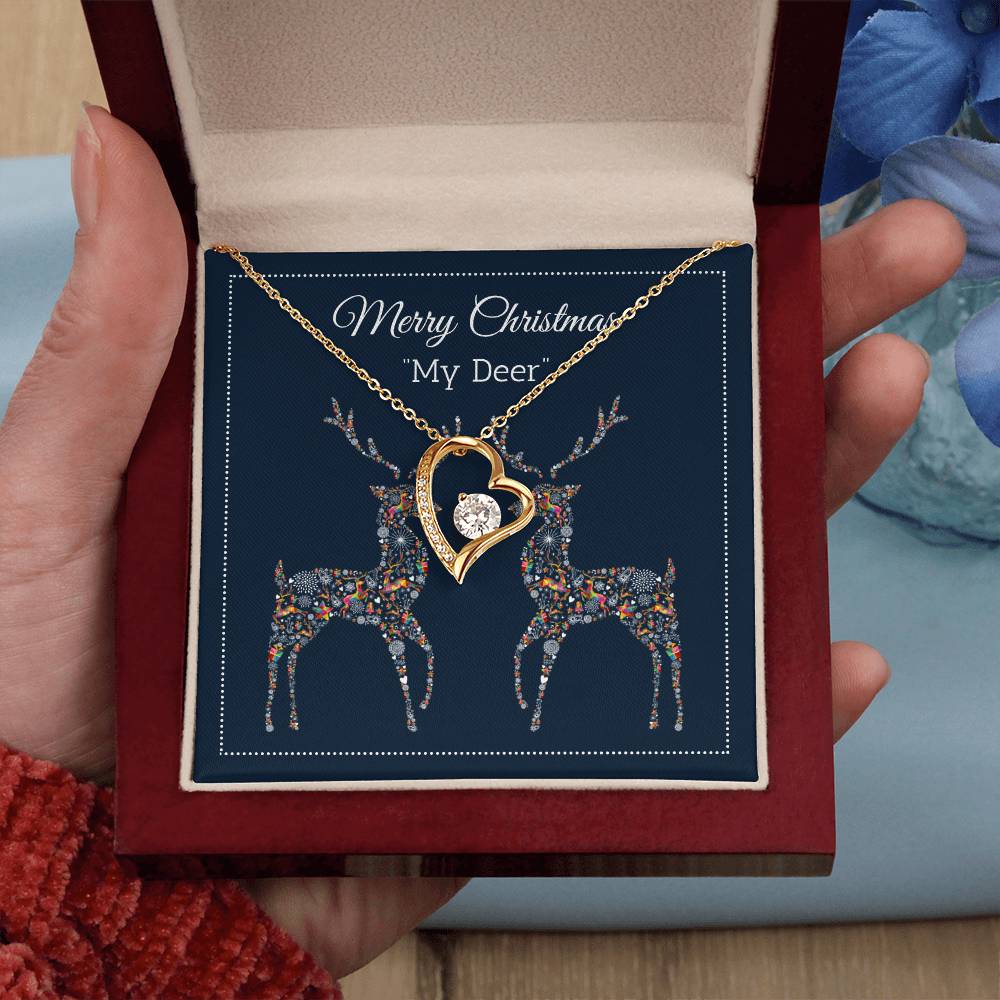 My Deer - Merry Christmas - Forever Love Necklace