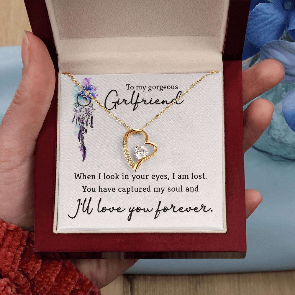 To Girlfriend - When I look - Forever Love Necklace