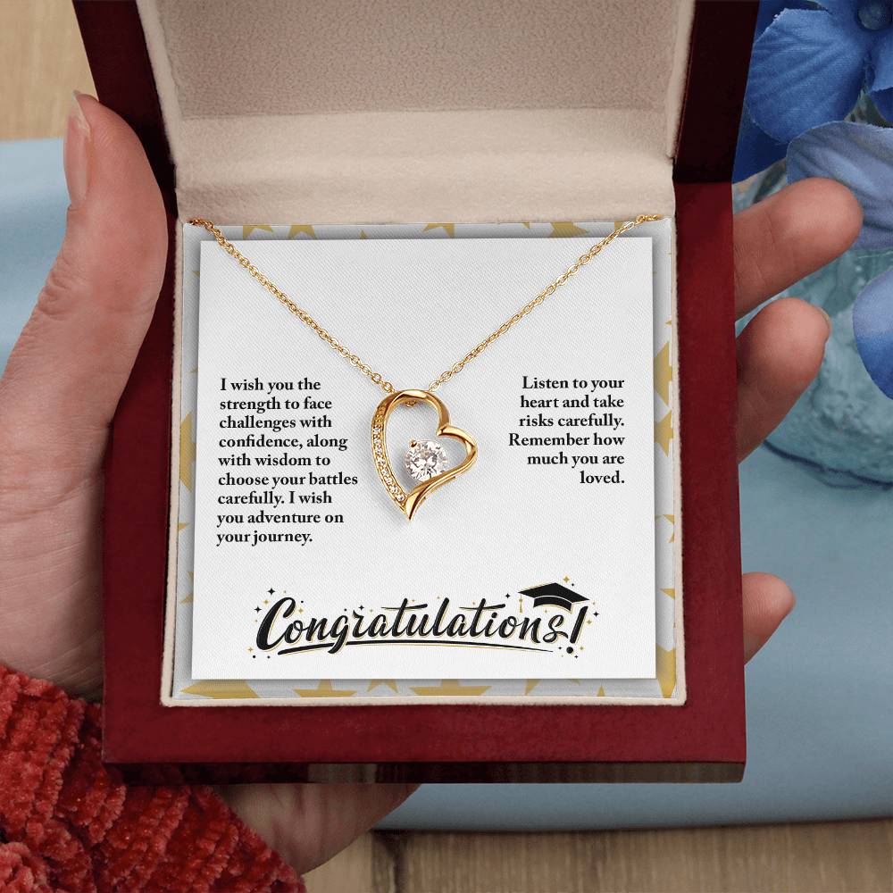 Graduation - I wish you the strength - Forever Love Necklace