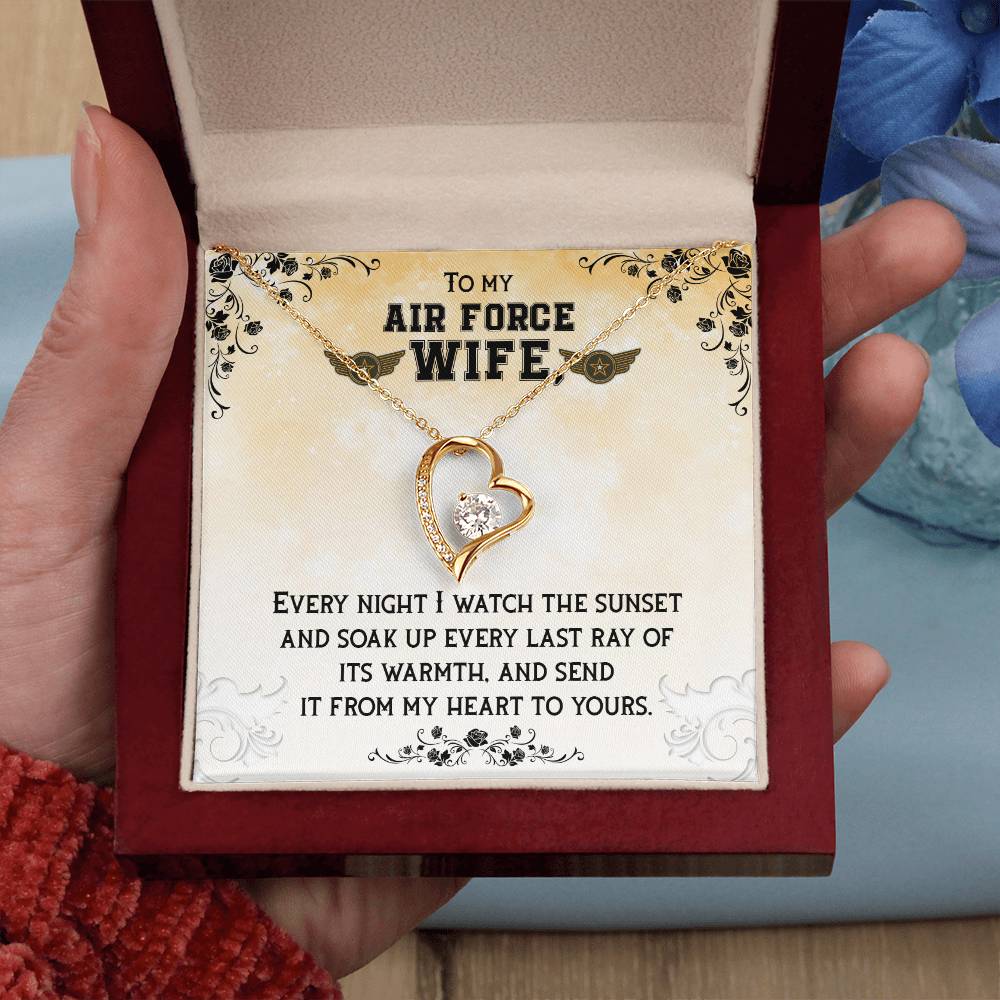 To Air Force Wife - Every night - Forever Love Necklace