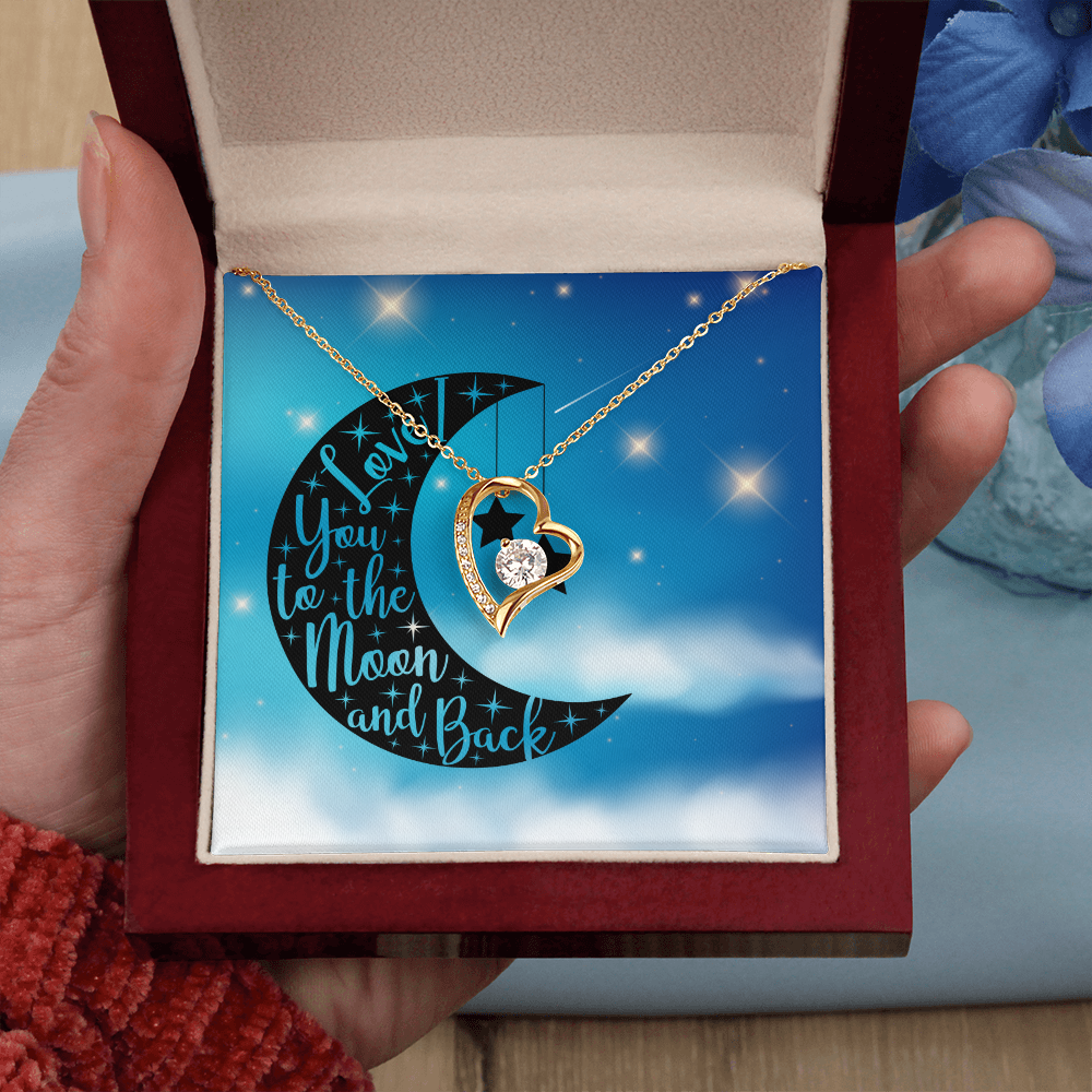 Love - To the moon and back - Forever Love Necklace