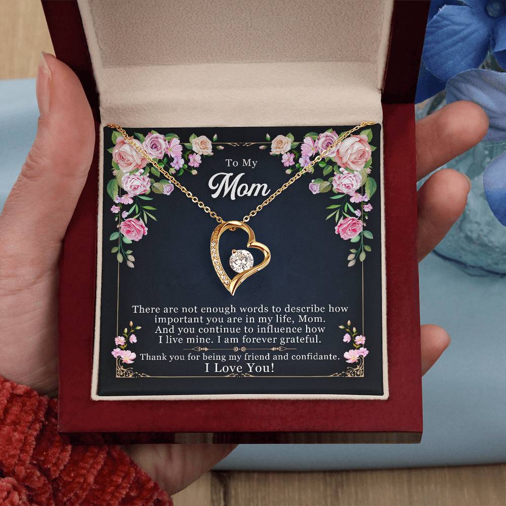 To Mom - There are not enough - Forever Love Necklace