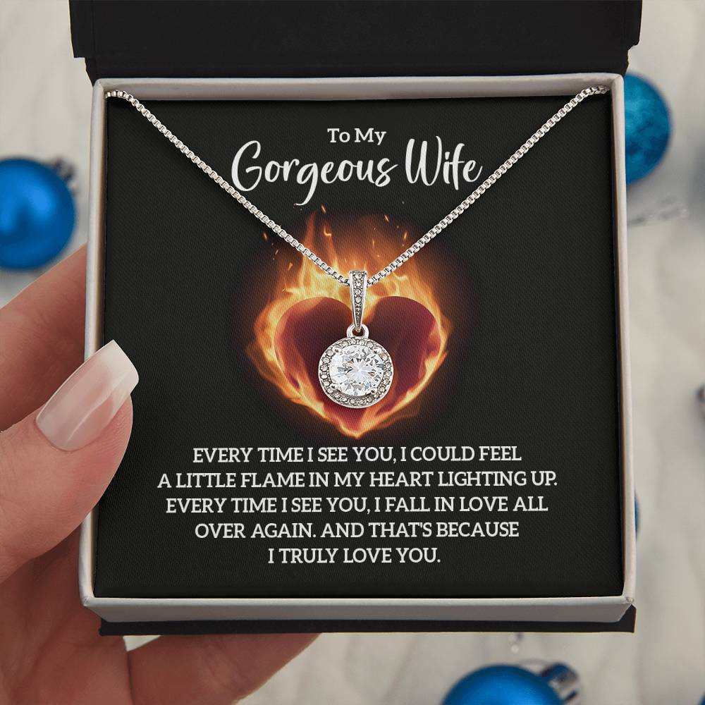 To Wife - Every time I see you - Eternal Hope Necklace