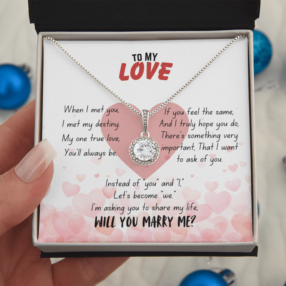 To my love - When I met you - Eternal Hope Necklace