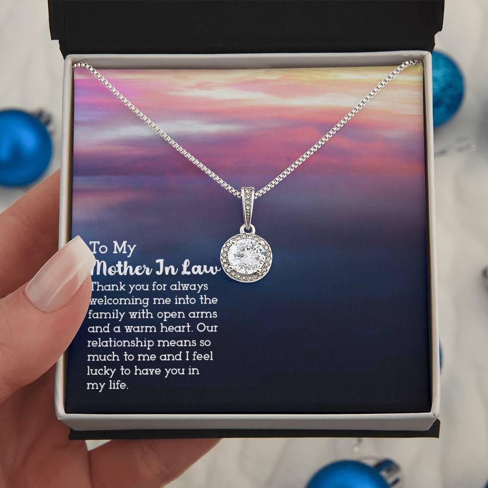 To Mother In Law - Thank you for always - Eternal Hope Necklace