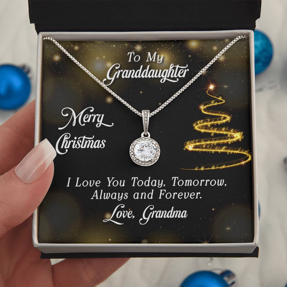 To Granddaughter - Merry Christmas - Eternal Hope Necklace